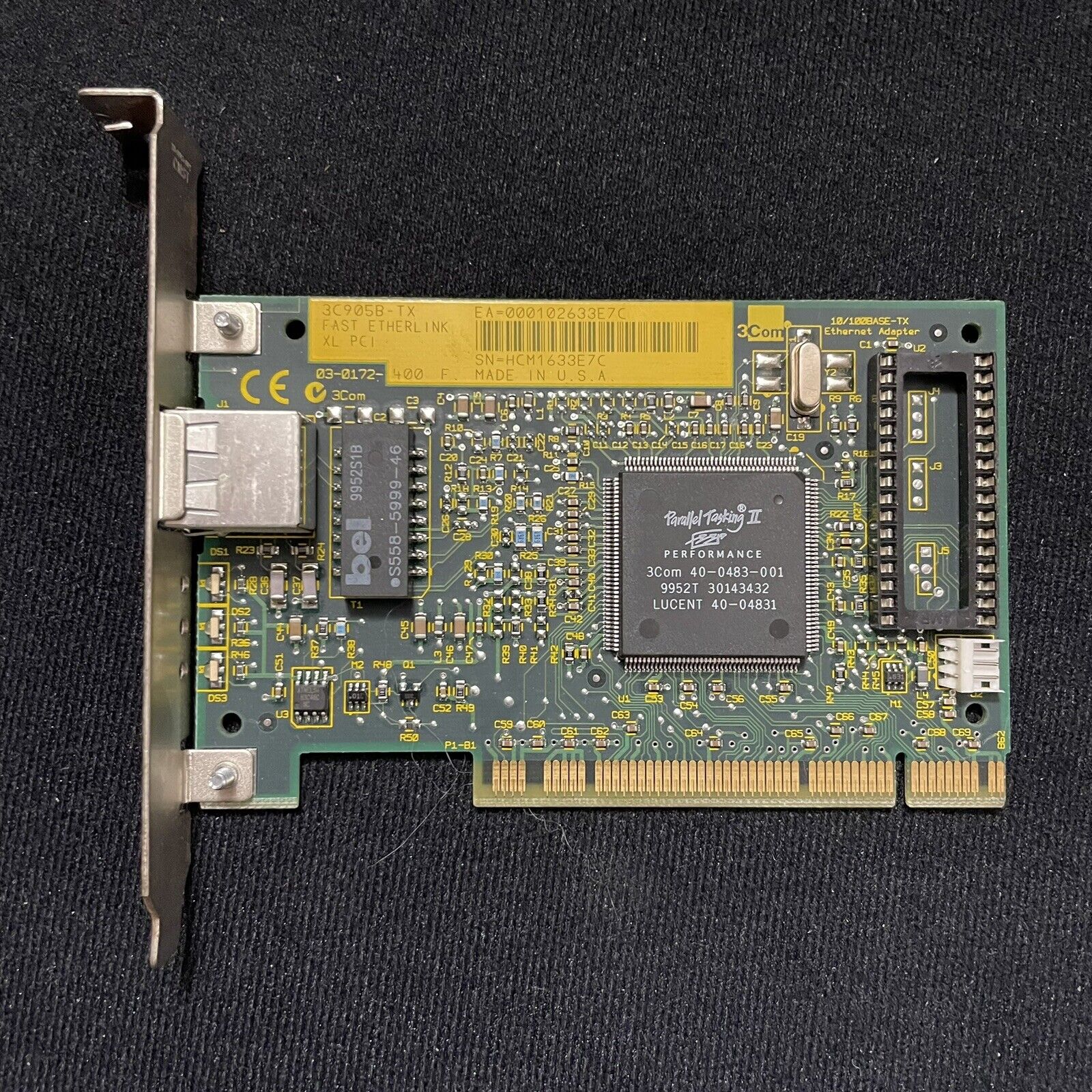 HP PCI Ethernet Adapter Model Part Item Number 5064-6787 Untested Vintage 1990s