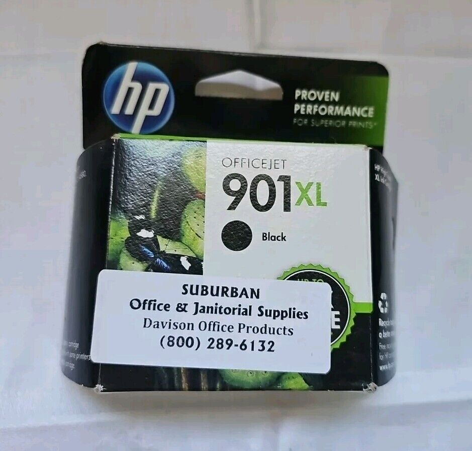 Genuine HP 901XL High Capacity Black Ink Cartridge ~ NEW/SEALED ~ EXPIRED