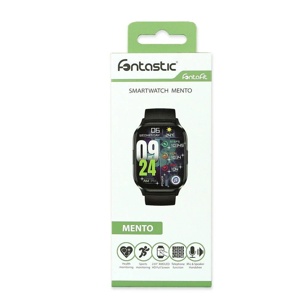 Smartwatch Fitness Bluetooth V5.3 Chin Display 2,01\'\' IP67 Black