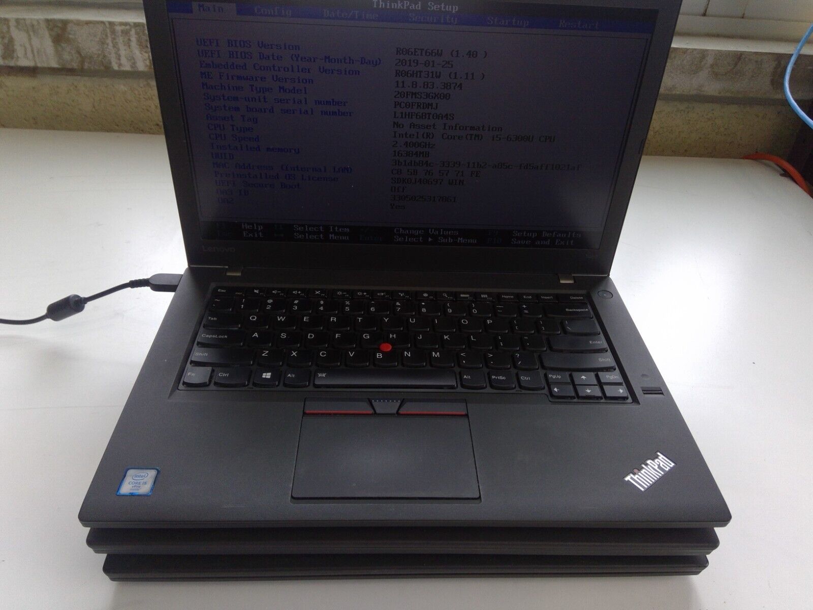 Lot of 3 Lenovo ThinkPad T460 | i5-6300U | 256 GB SSD | 16 GB Ram | Bad Battery