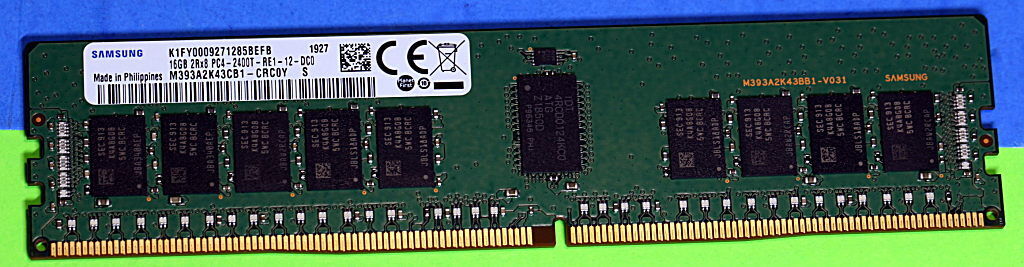 M393A2K43CB1-CRC Samsung 16GB PC4-19200 DDR4-2400MHz ECC Dual Rank Memory Module
