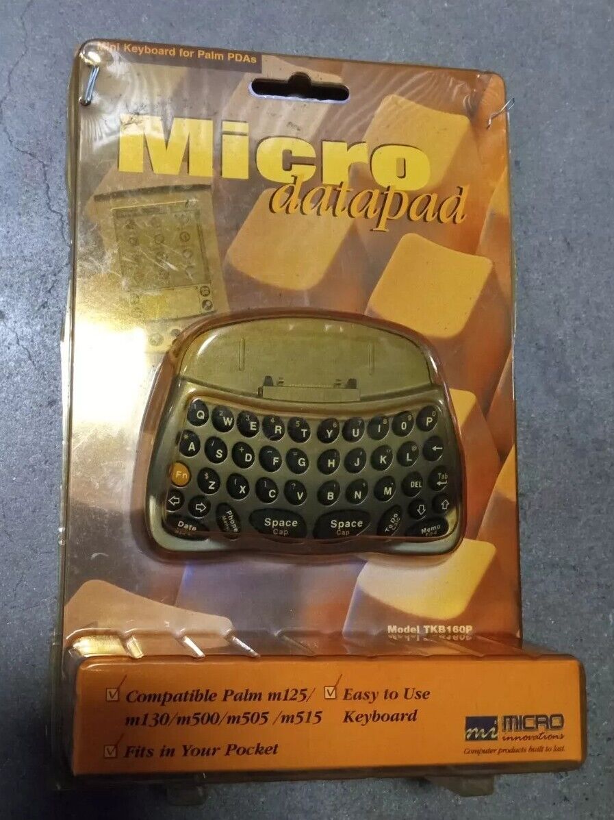 Vintage Tech Mini Keyboard Datapad For Palm PDA PC Windows by Micro Innovations