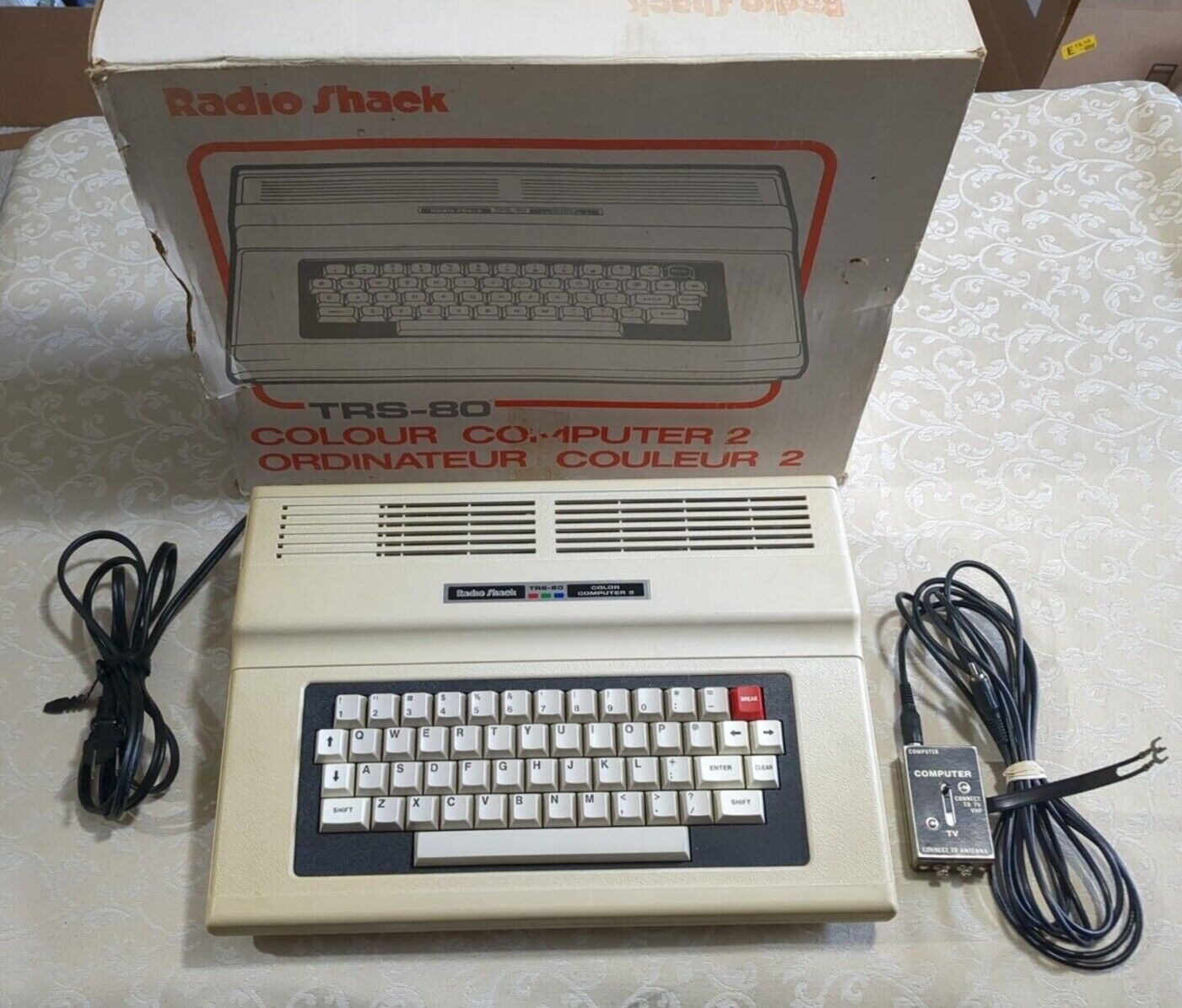 Radio Shack Tandy TRS-80 Color Computer 2 model 26-3136 Extended With Box