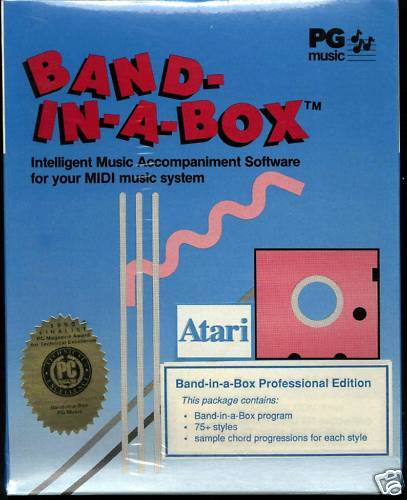 BAND IN A BOX Professional Edition Atari ST NEW SEALED VERSION 4