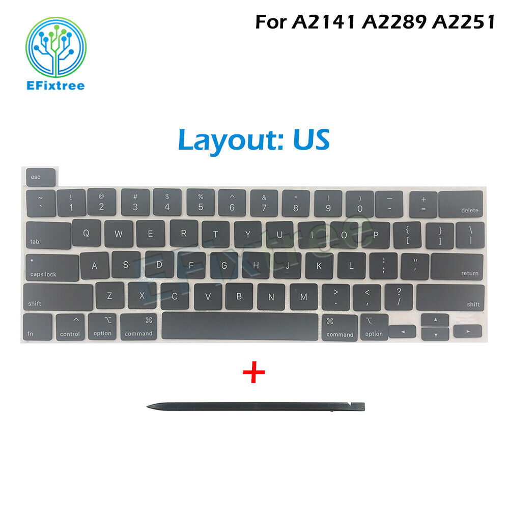 Laptop A2141 A2289 A2251 Keycaps set for Macbook Pro Retina 16\