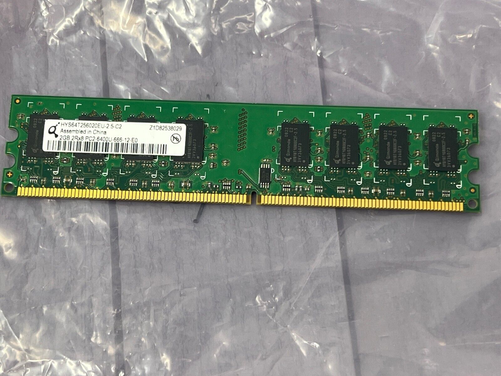 2GB DDR2-800 DIMM Qimonda HYS64T256020EU-2.5-C2 Equivalent Desktop Memory RAM
