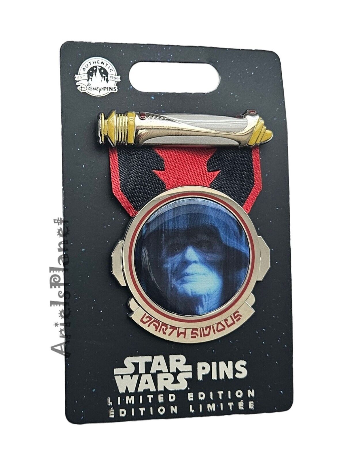 Disney Parks Star Wars Darth Sidious Lightsaber Limited Release 3000 Pin