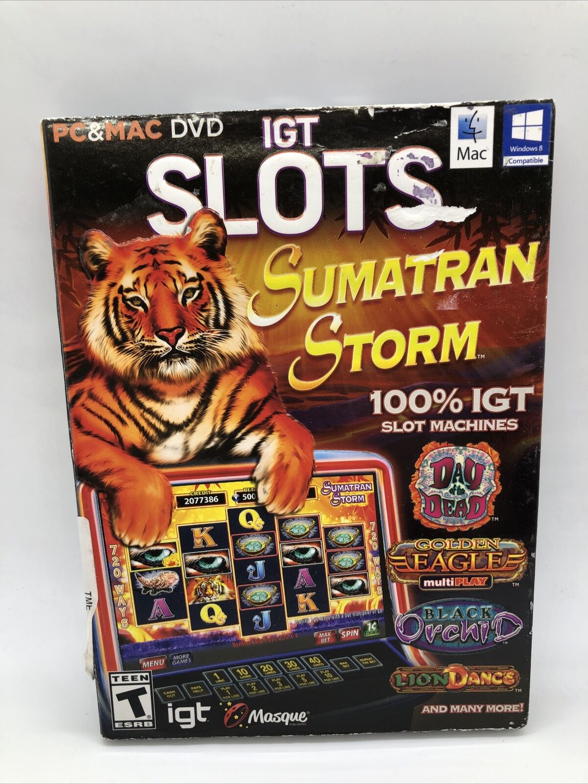 IGT Slots Sumatran Storm (PC & MAC DVD-ROM, 2014) 100% IGT Slot Machines