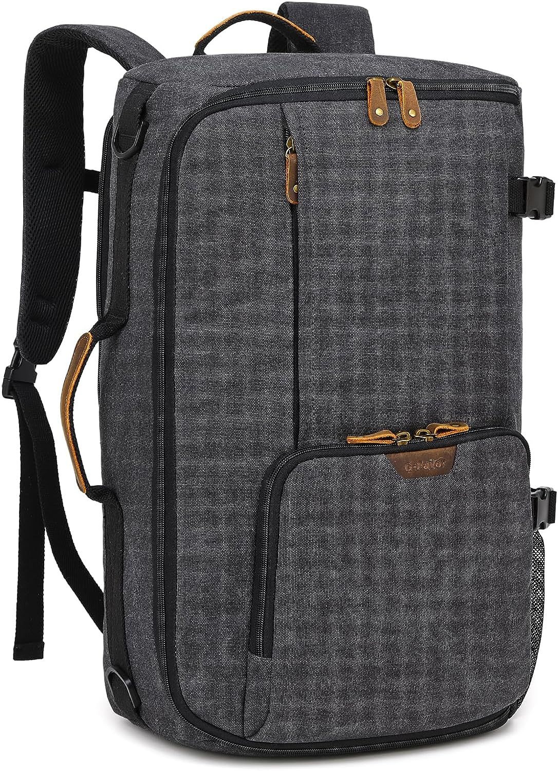 G-FAVOR 40L Travel Backpack, Vintage Canvas Rucksack Convertible Duffel Bag... 