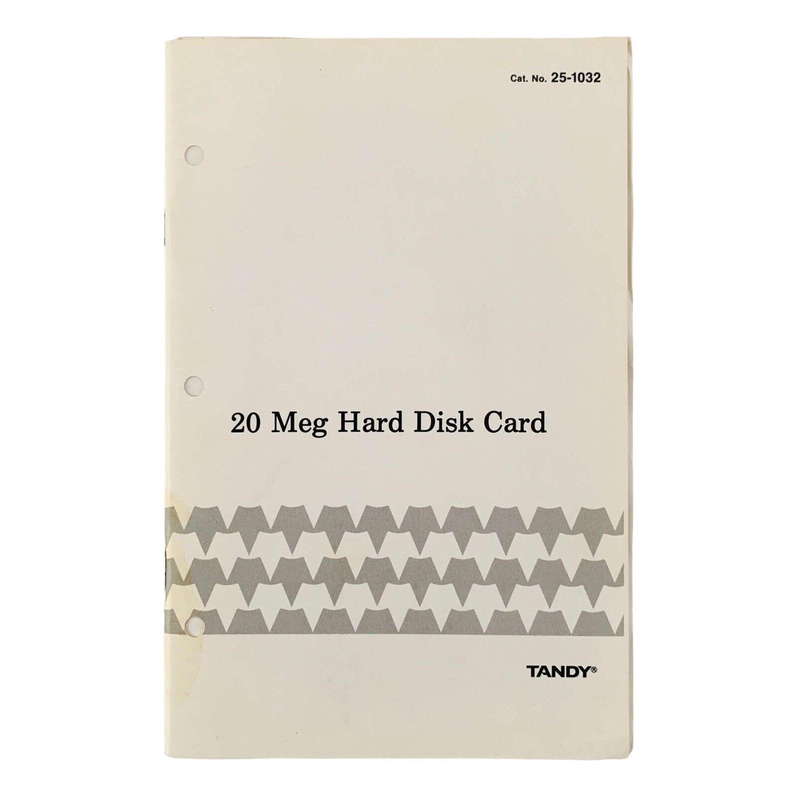 VTG 1988 Tandy 1000 / 3000 20 Meg Hard Disk Card Cat No. 25-1032