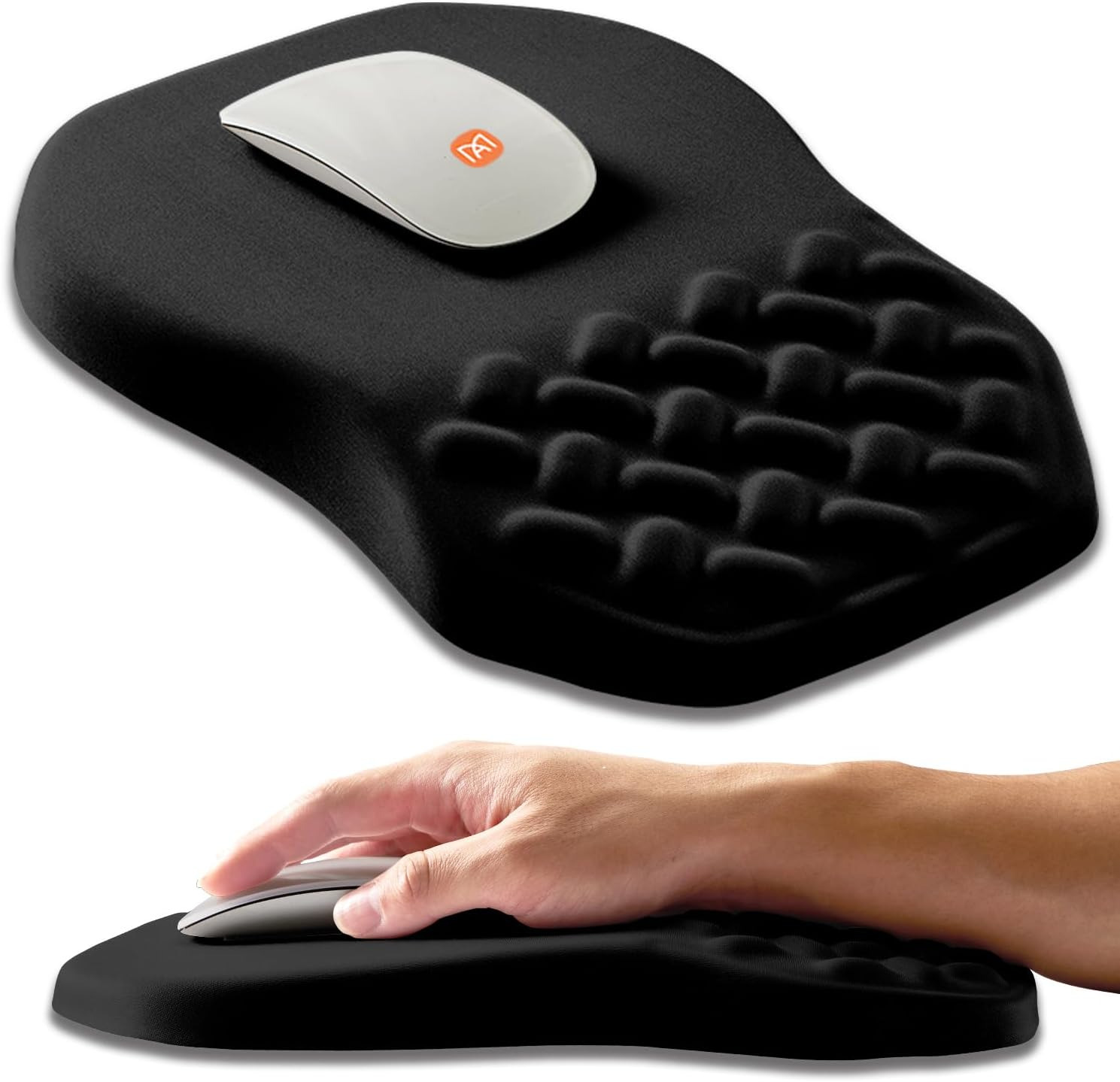 Ergonomic Slope Mouse Pad Wrist Support, Wrist Rest Mousepad for Carpal Tunnel P