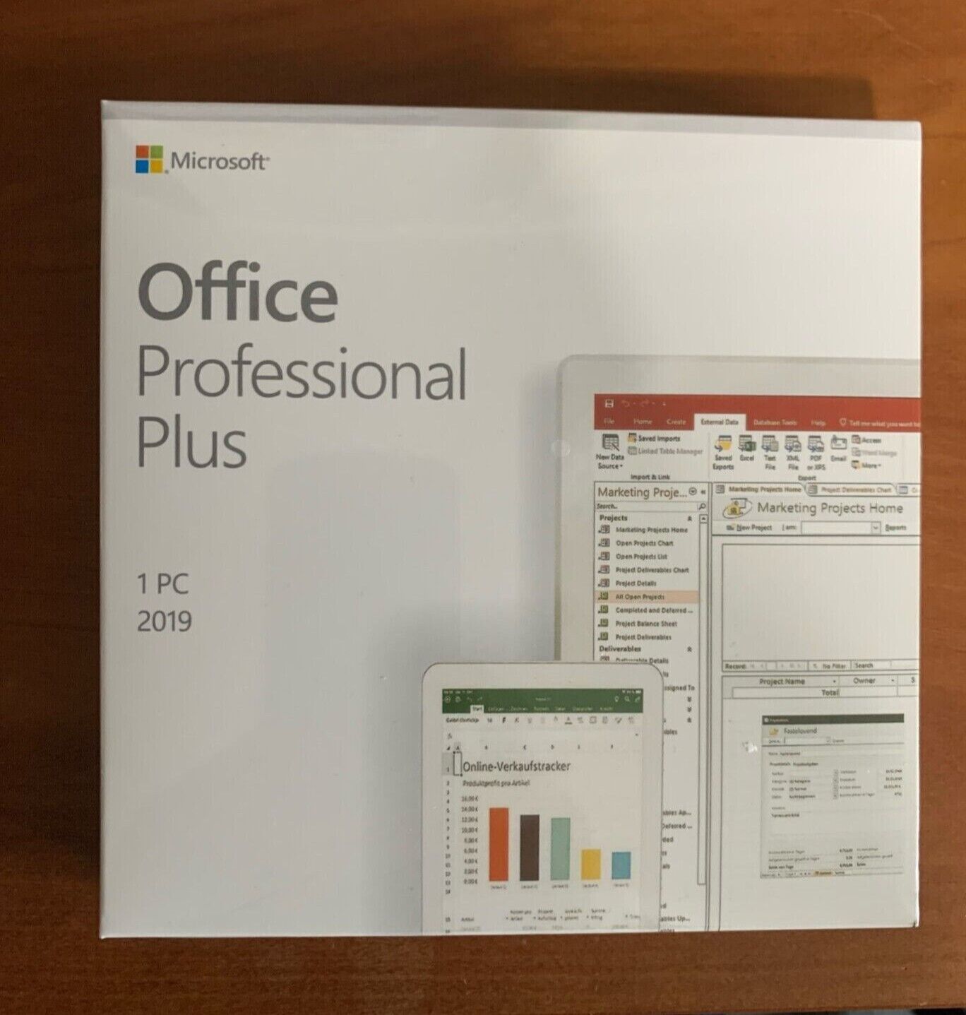 New Microsoft Office 201-9 Professional Plus / Sealed Package With DVD + Key