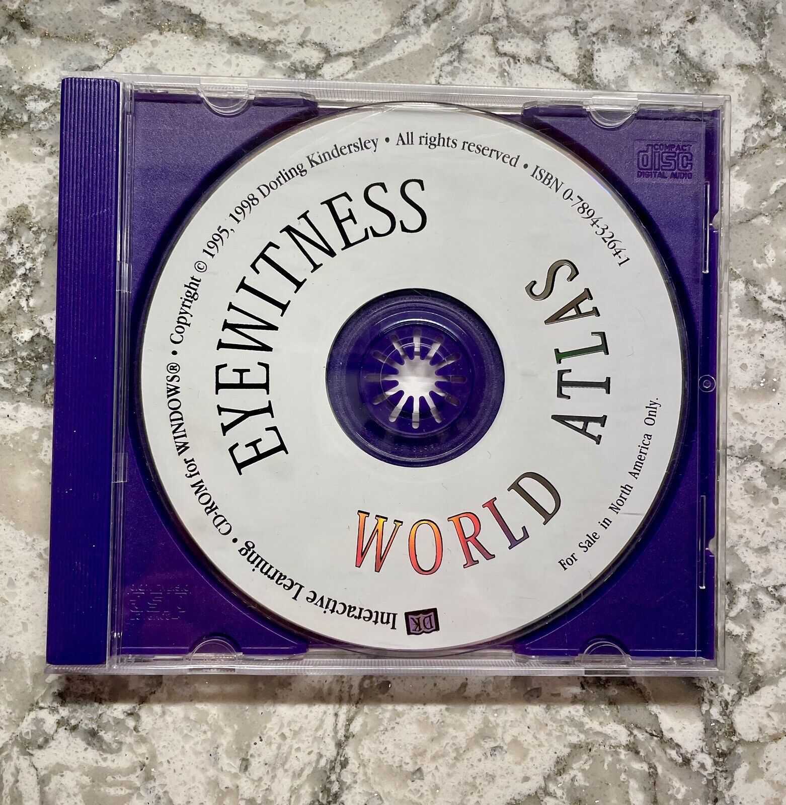 DK Interactive Learning Eyewitness World Atlas (PC, 1998)- CD-ROM Windows