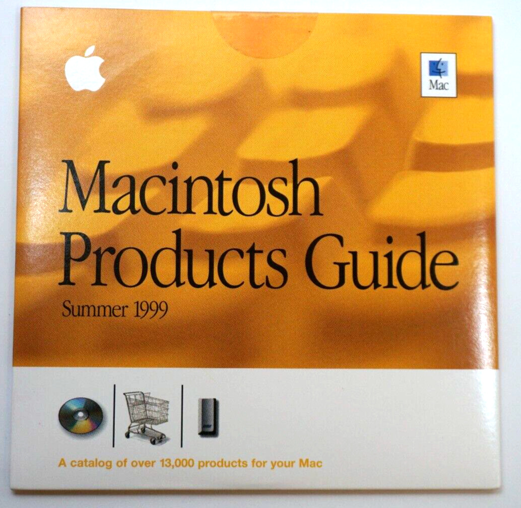 New Sealed Apple Macintosh Summer 1999 Products Guide CD-Rom Catalog