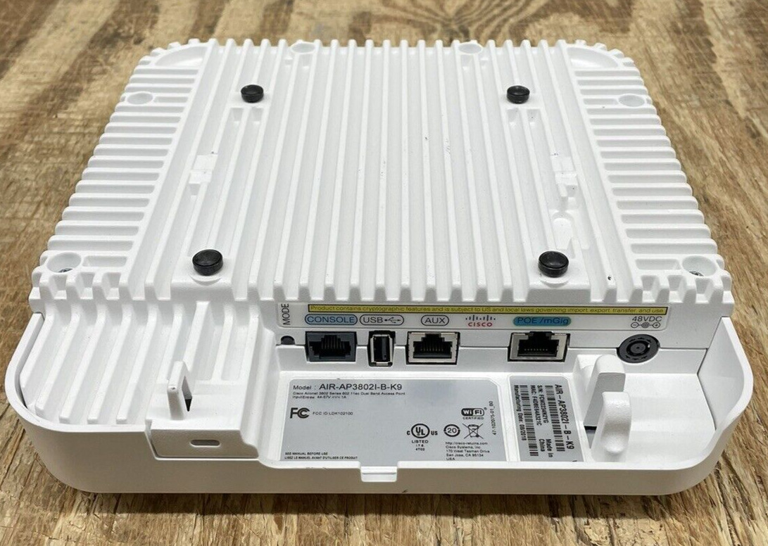 AIR-AP3802I-B-K9, Cisco Aironet 3802 Series Wireless Access Point 2.4GHz/5GHz
