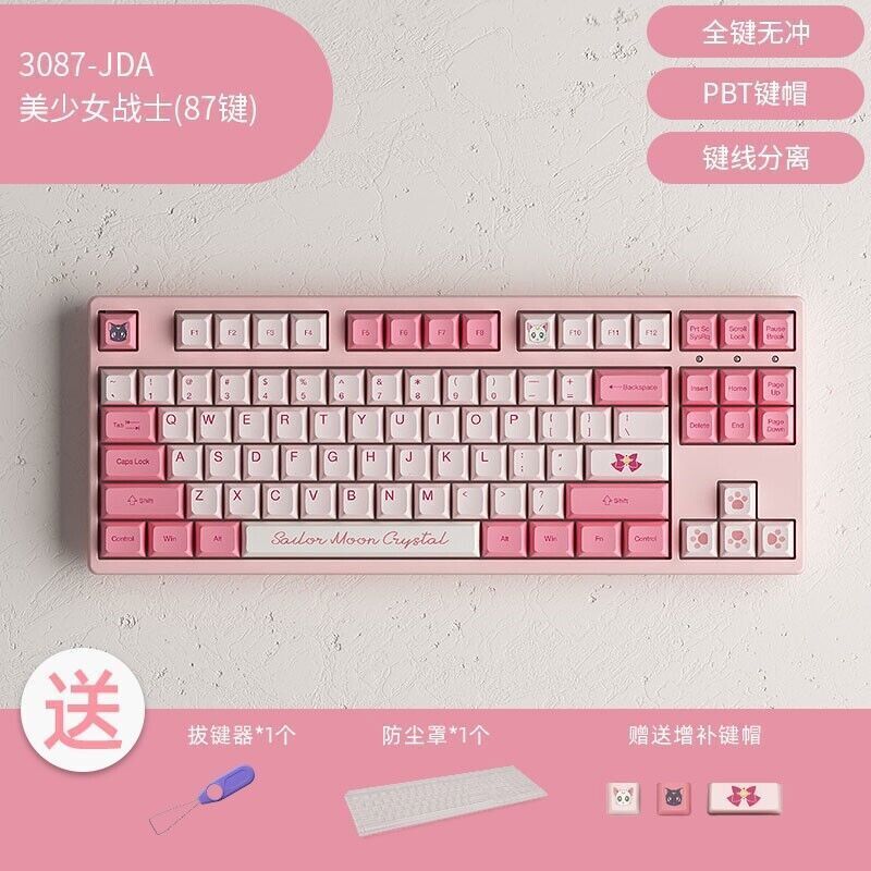 AKKO Sailor Moon 5108S 3087V2 5108B RGB PBT JDA Mechanical Keyboard 87/108 Keys