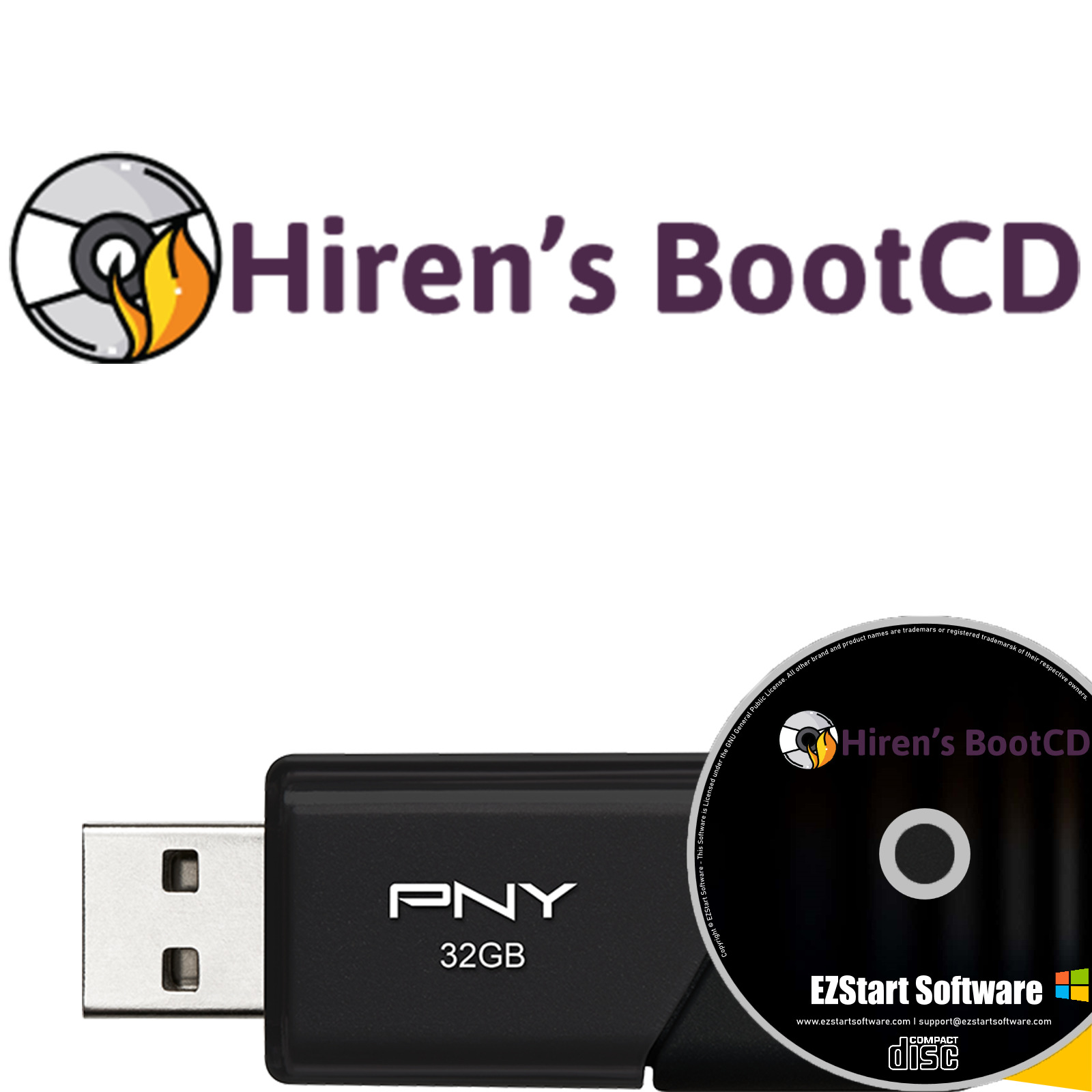 Hiren\'s BootCD PE all-in-one Bootable Rescue on CD/USB