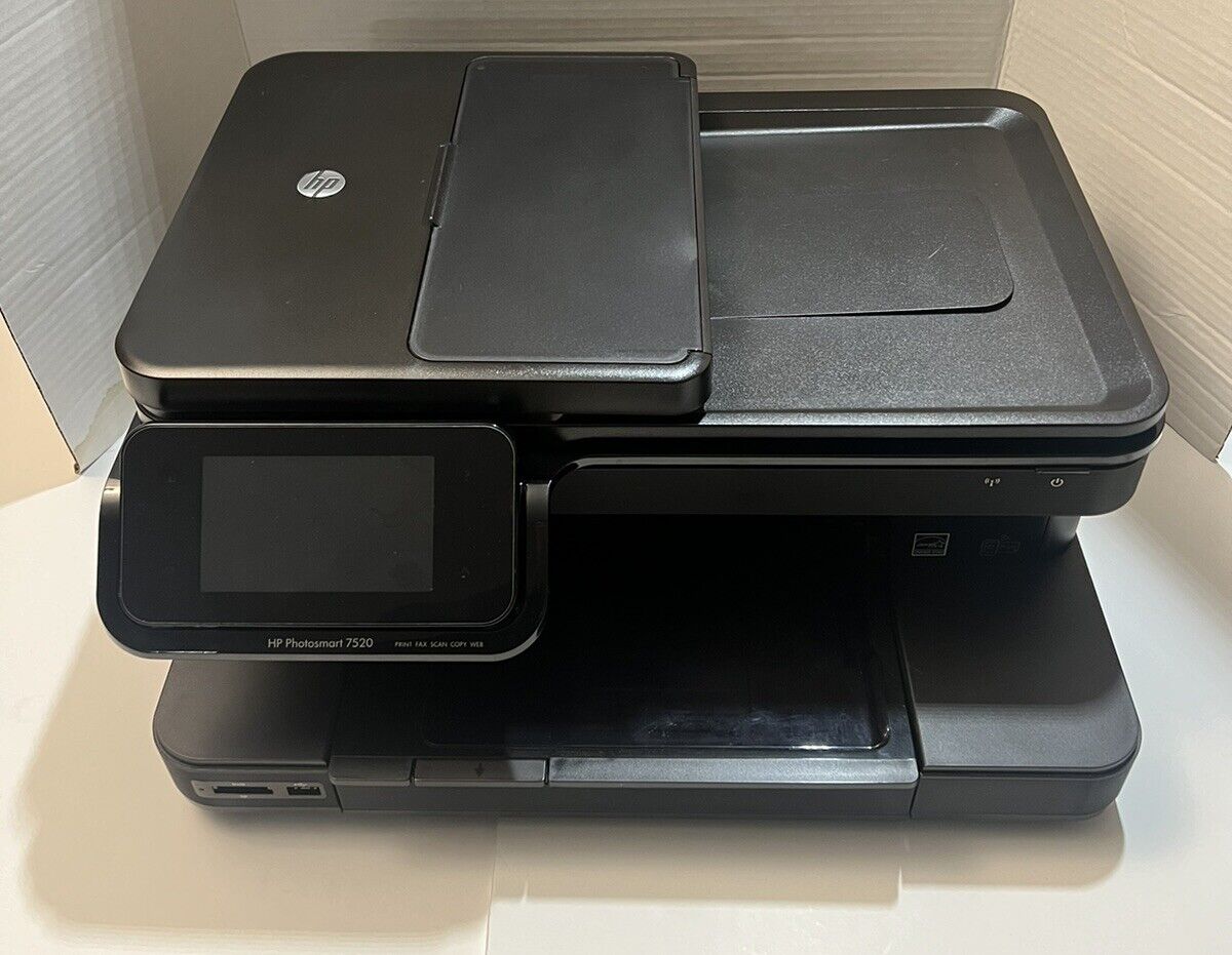 HP Photosmart 7520 All-In-One Inkjet Printer. Ink/Power Cord Included.