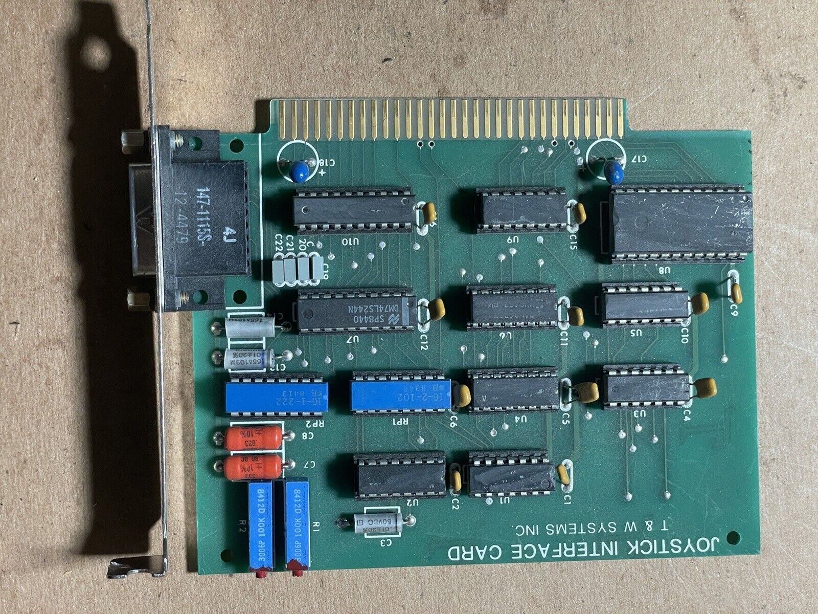 Vintage IBM Joystick Interface Card T And W Systems Inc.