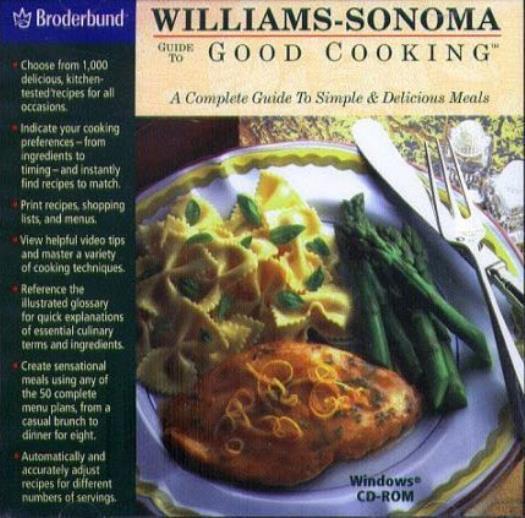 Williams-Sonoma Guide To Good Cooking PC CD master culinary techniques recipes +