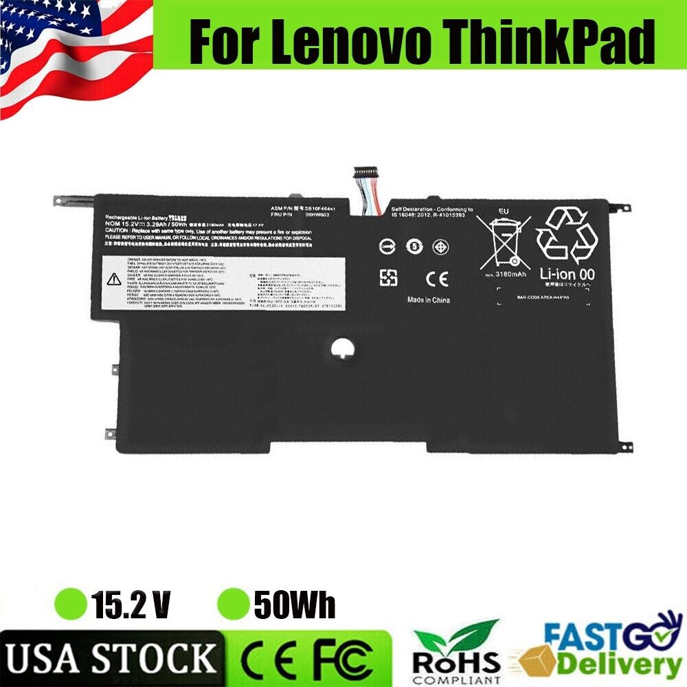 45N1702 00HW002 00HW003 Battery For Lenovo ThinkPad X1 Carbon 13 14 Gen 2 Gen 3