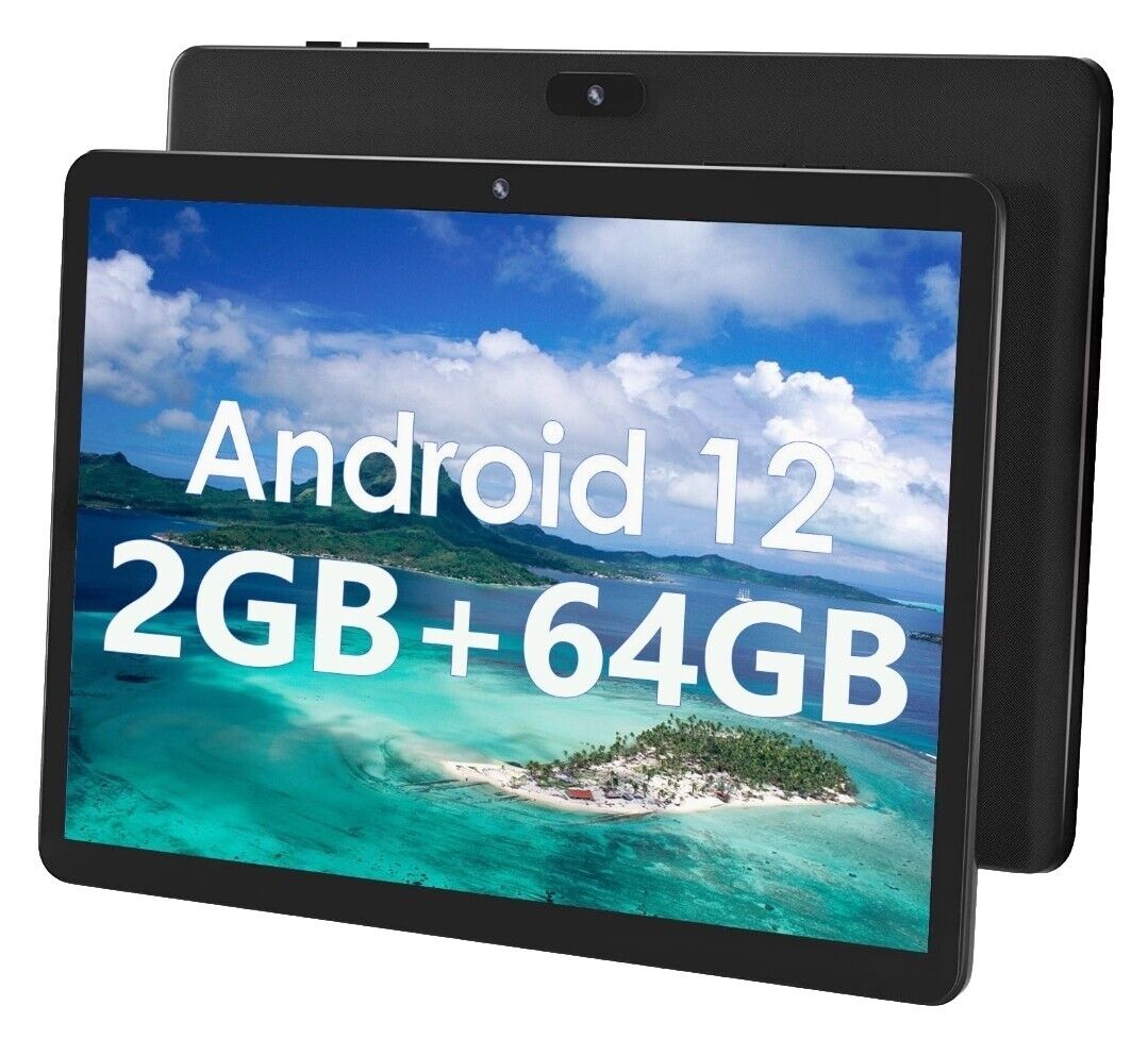 Android 12 SGIN Tablet 10.1 Inch 2GB RAM 64GB ROM with Quad-Core, Dual Camera