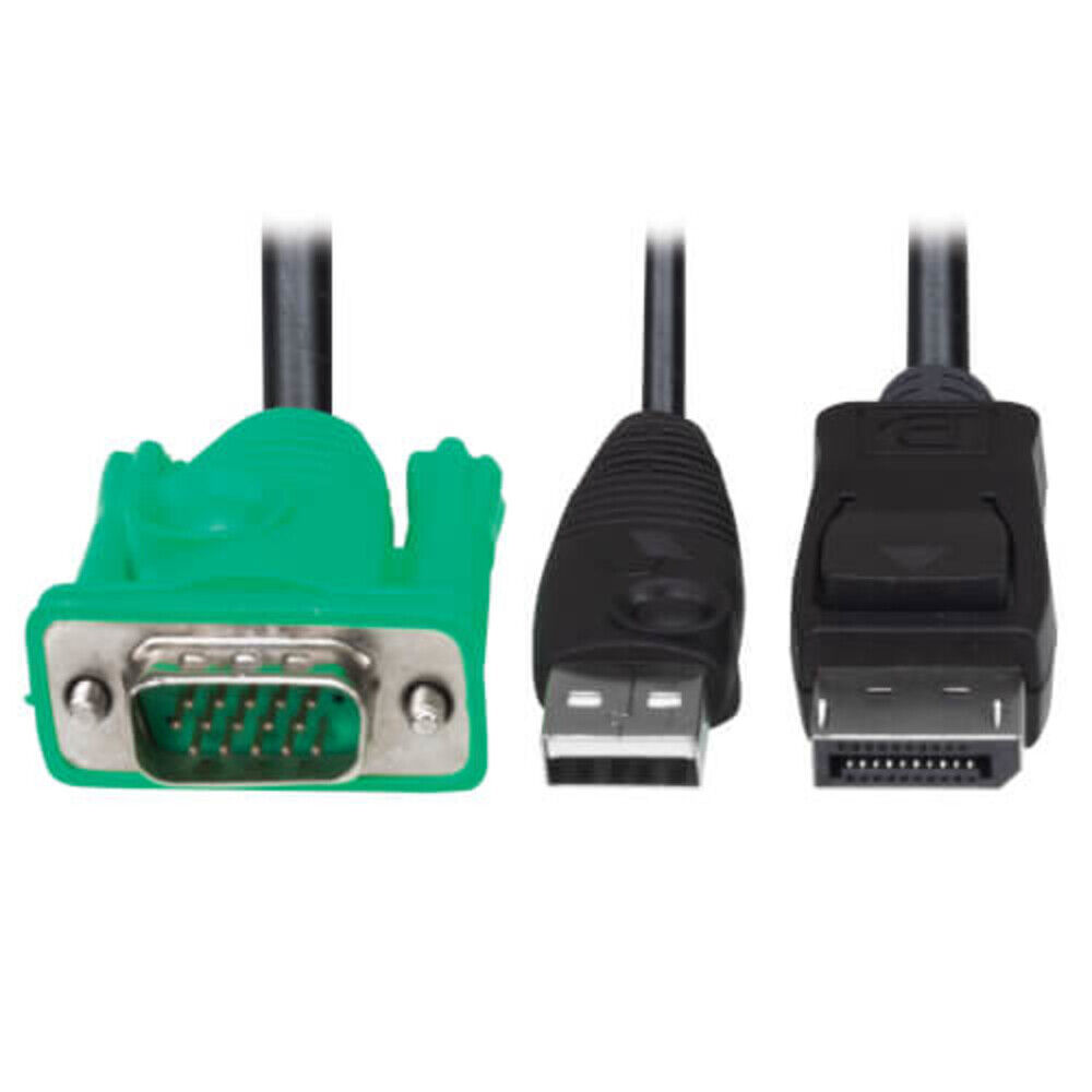 Tripp Lite P778-006-DP VGA to DP and USB-A Adapter KVM Cable Kit
