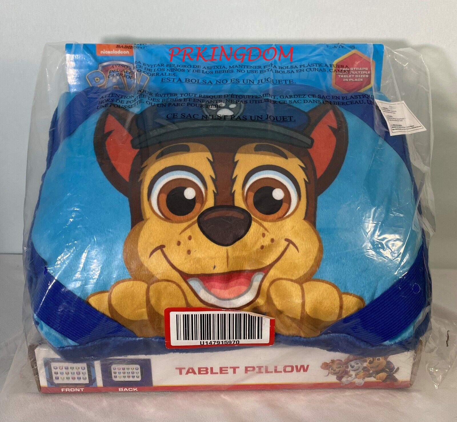 Nickelodeon Paw Patrol Chase Tablet Holder Pillow Brand New