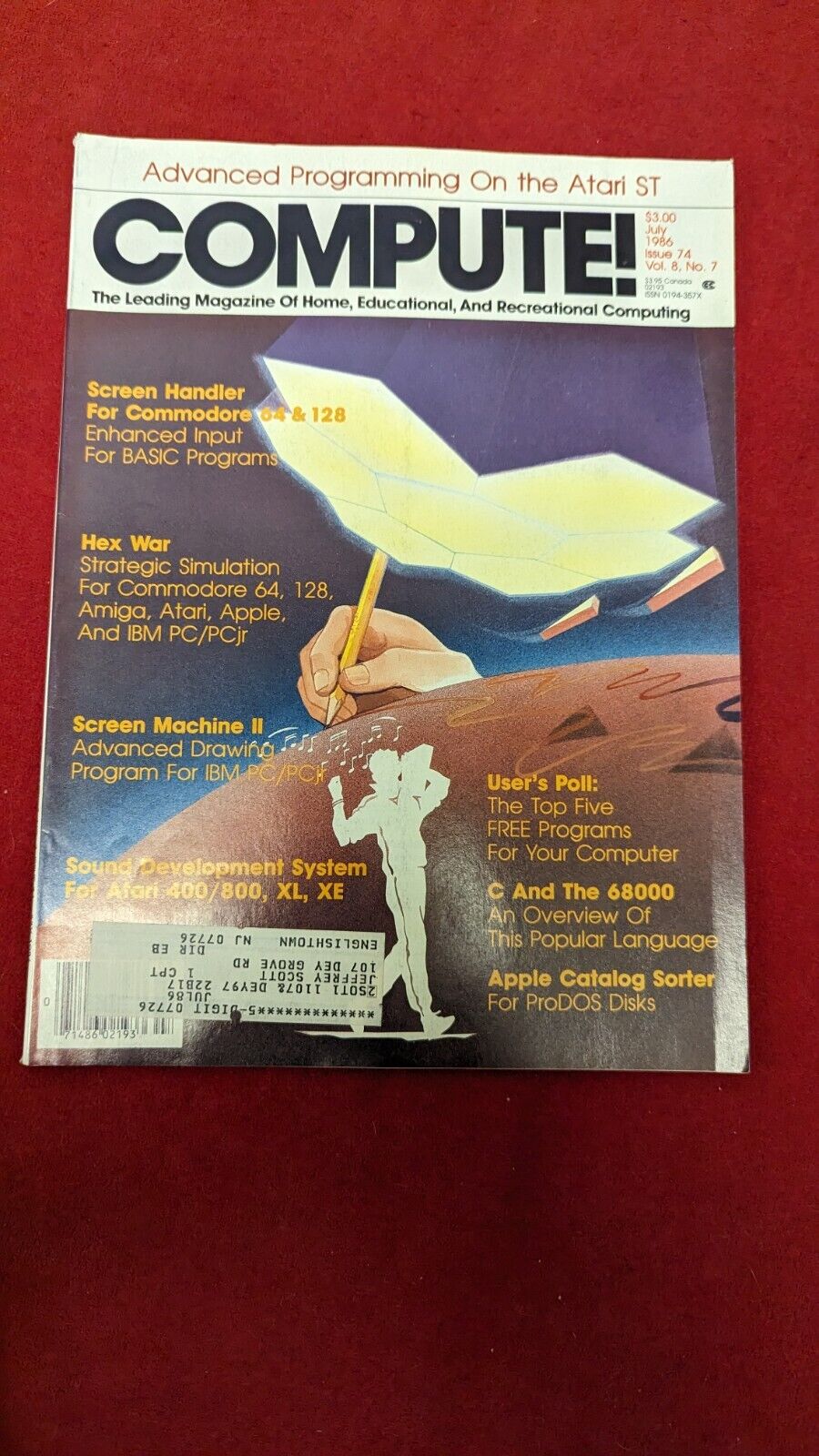Compute Magazine Vintage Computing April 1986 Issue 74 Vol. 8 No. 7 Atari ST