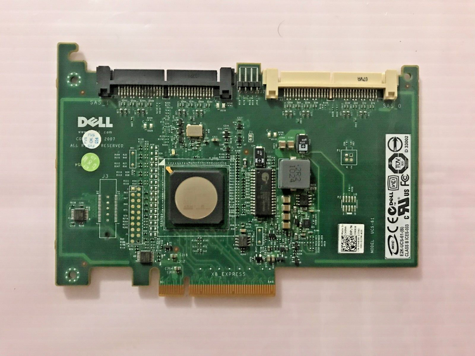 Dell Poweredge UCS-61 Controller Card PWB JW065 REVA00             