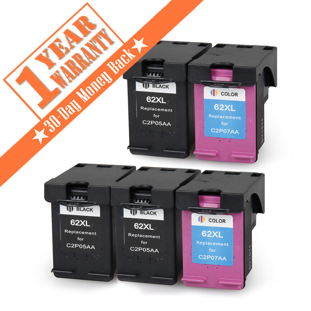 62XL ink cartridges Color Black Compatible ink for HP Envy 5540 5541 564 48000