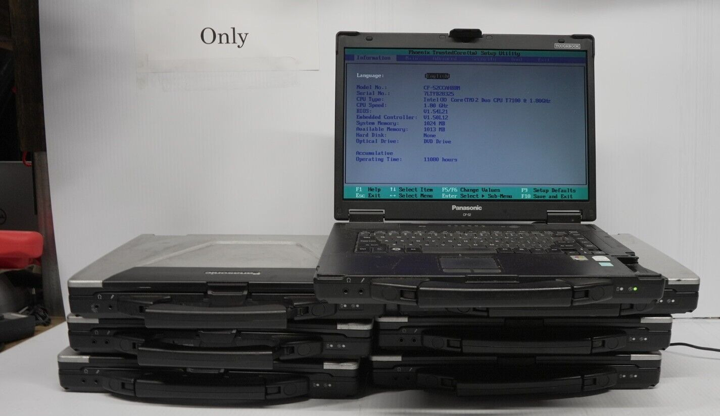 Panasonic Toughbook 52 15.4in. Notebook/Laptop/ FOR PARTS/ LOT OF 7