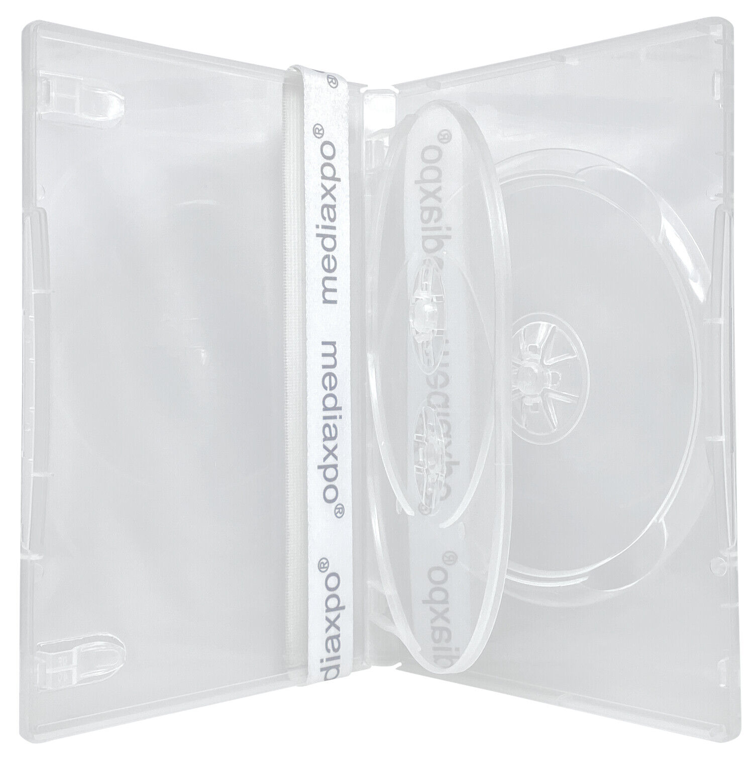 14mm Standard Clear Triple 3 Discs DVD Case Lot