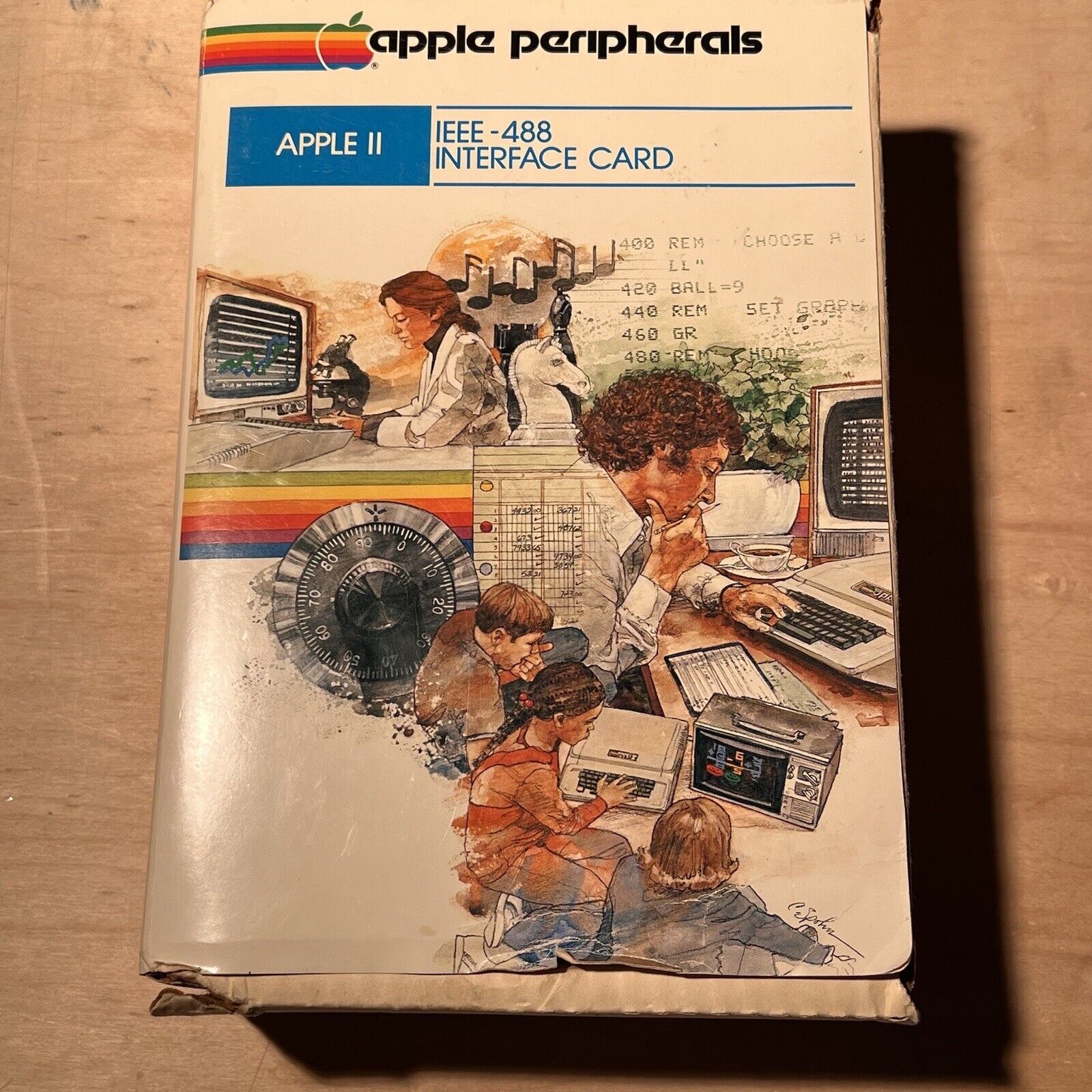 Rare Vintage Mint Boxed Apple 1980 IEEE-488 Interface Card + Docs, Cable, Manual