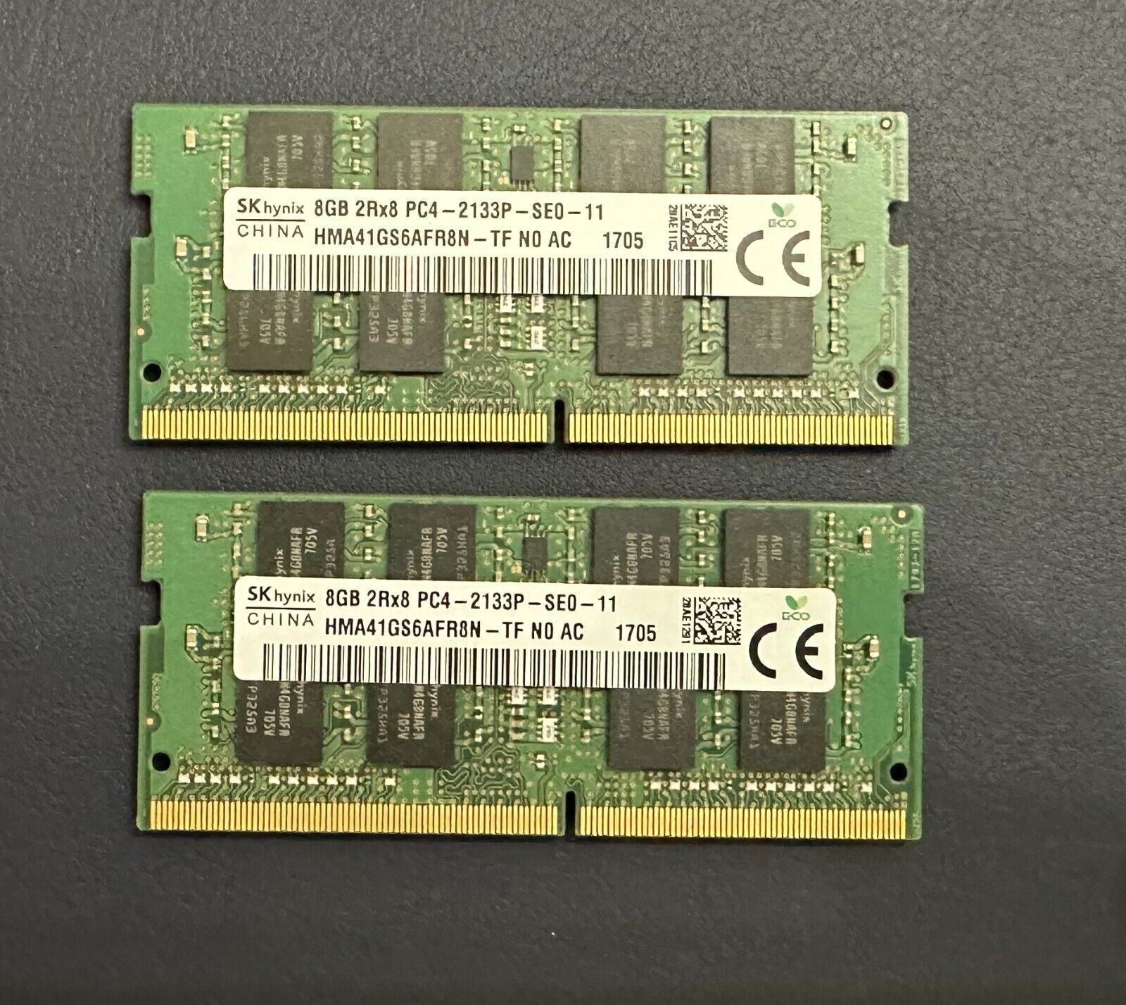 SK Hynix 16GB (2 x 8GB) 2Rx8 PC4-2133P DDR4 SODIMM Laptop Memory RAM