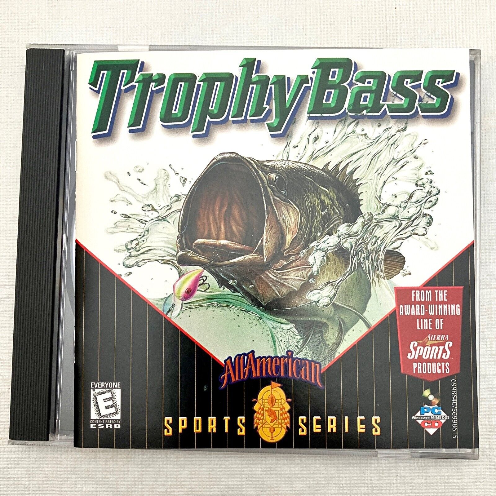 Trophy Bass Game All American Sports Series Vtg PC Win 95 c.1998 from Sierra