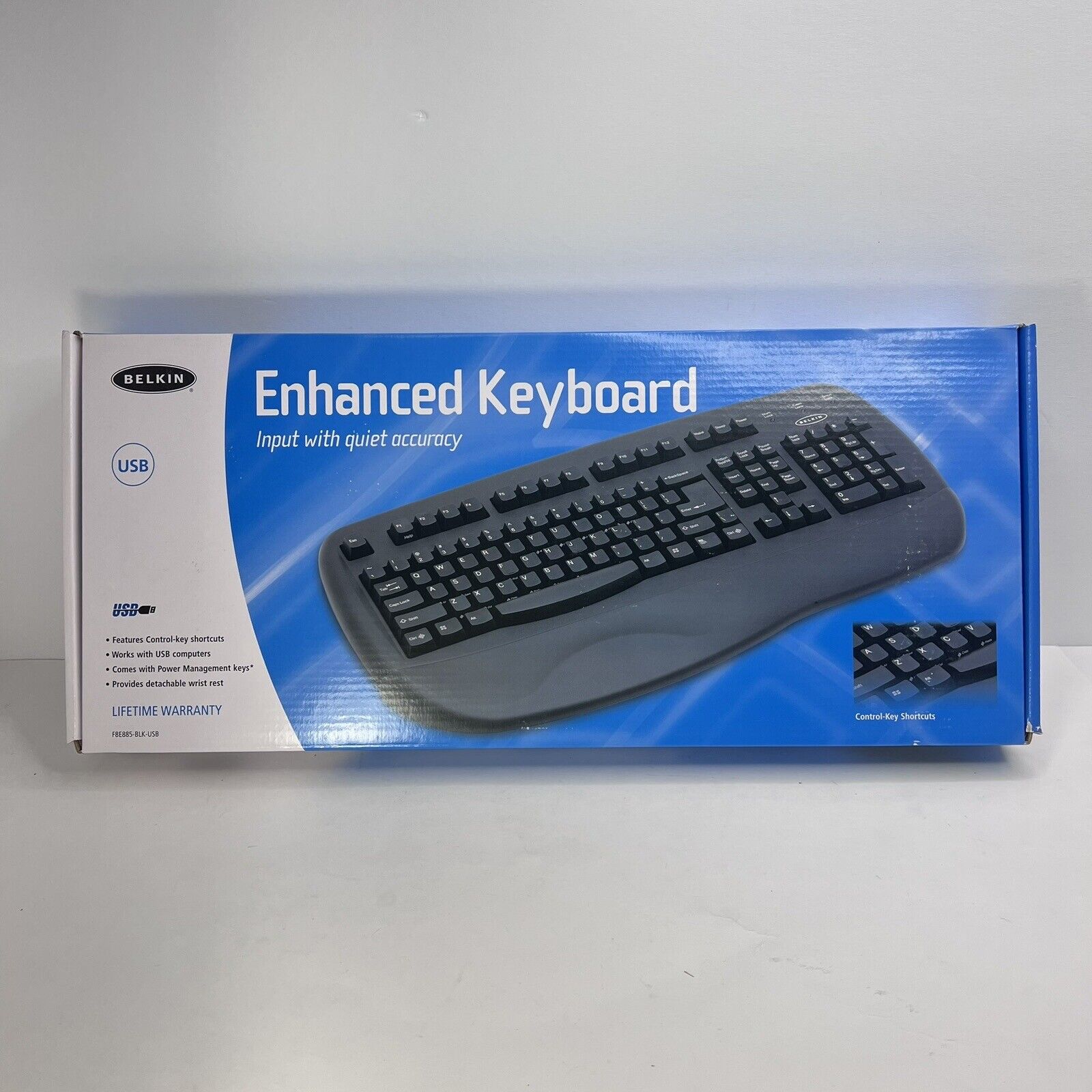 Vintage Belkin Enhanced Keyboard F8E885 2004 Windows 98, 2000, XP 