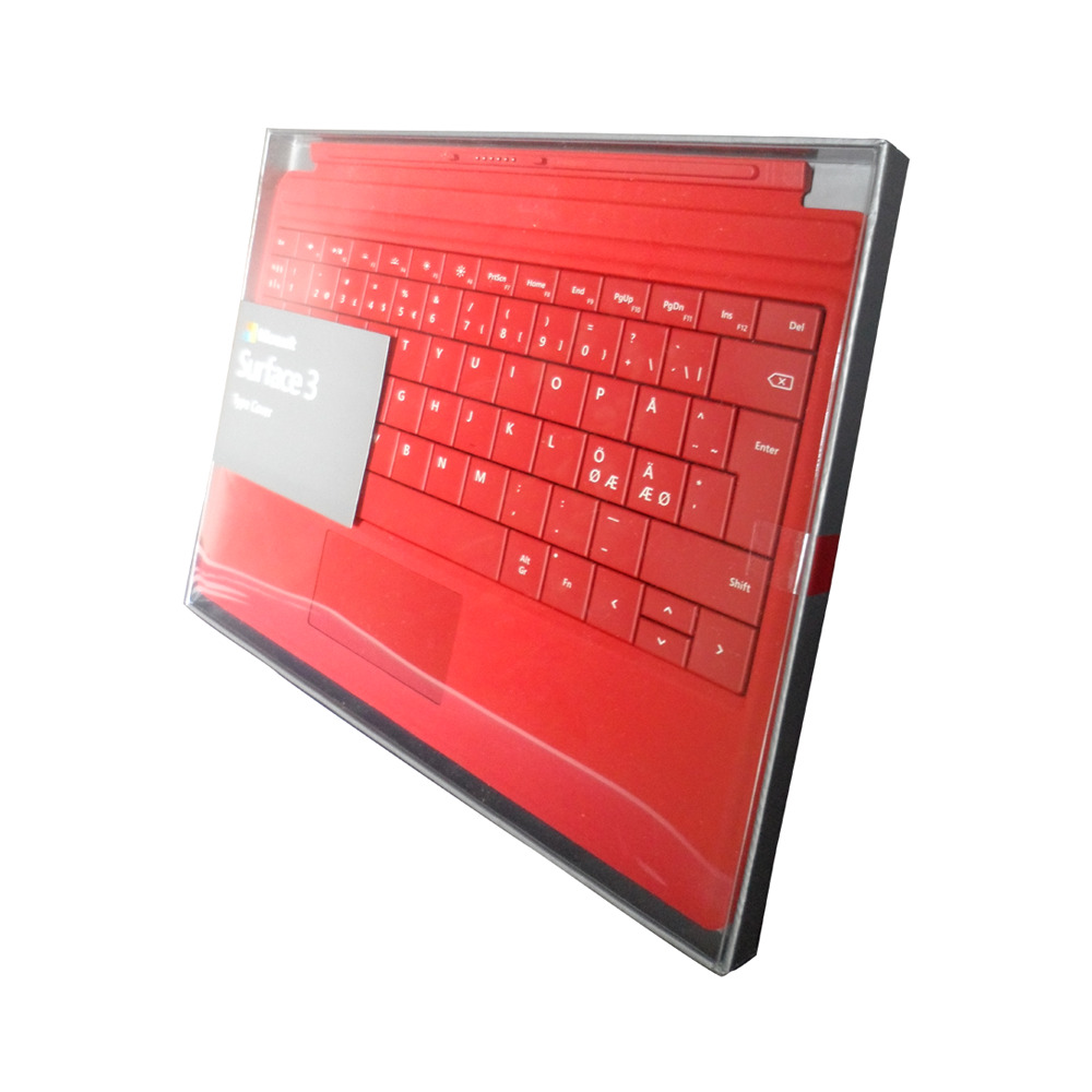 Microsoft Surface 3 Type (ONLY) Cover Keyboard | US/Nordic QWERTY Layout | Red