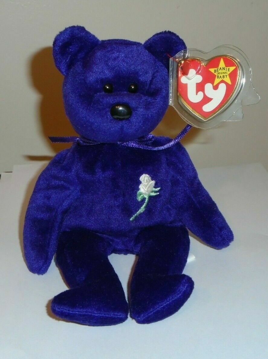Ty Beanie Baby - PRINCESS the (Diana) Bear from 1997 - RARE & RETIRED - MINT