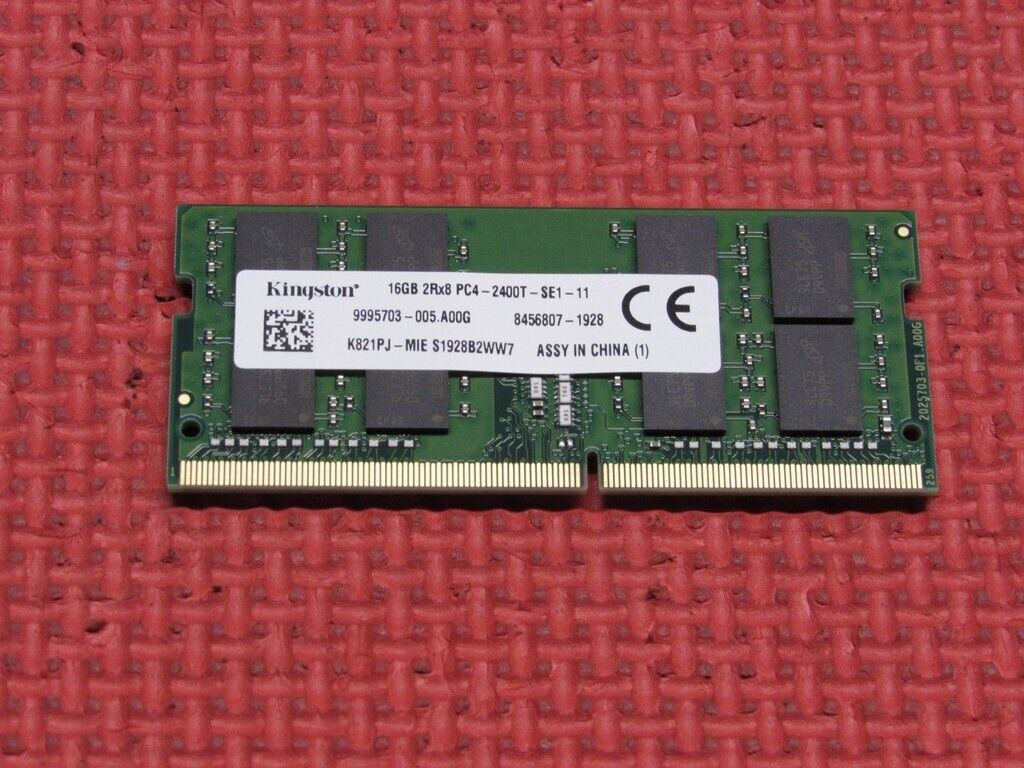 Kingston 16GB (1-Stick) PC4-2400T DDR4 19200 SODIMM Memory K821PJ-MIES1928B2WW7