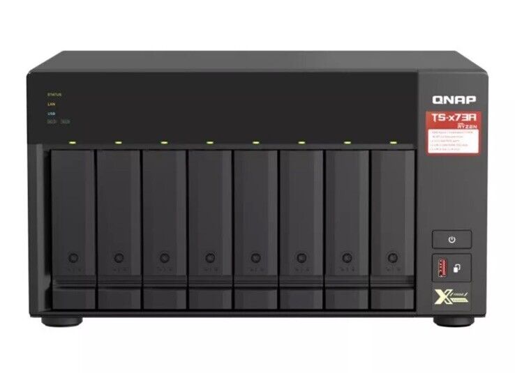 QNAP TS-873A-8G NAS Storage System - AMD Ryzen V1500B Quad-core (4 Core) 2.20