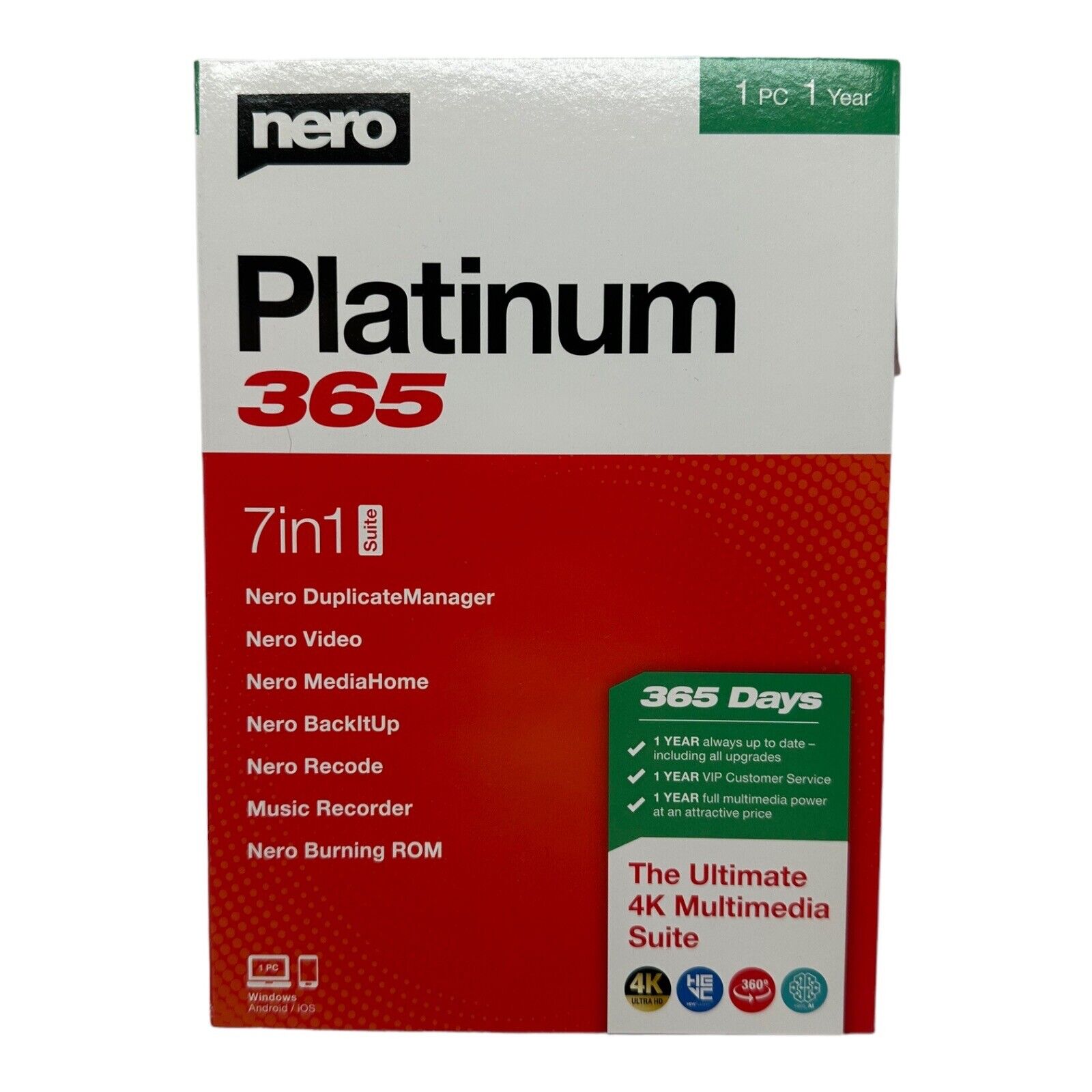 Nero Platinum 365 PC Download Media Editing Software