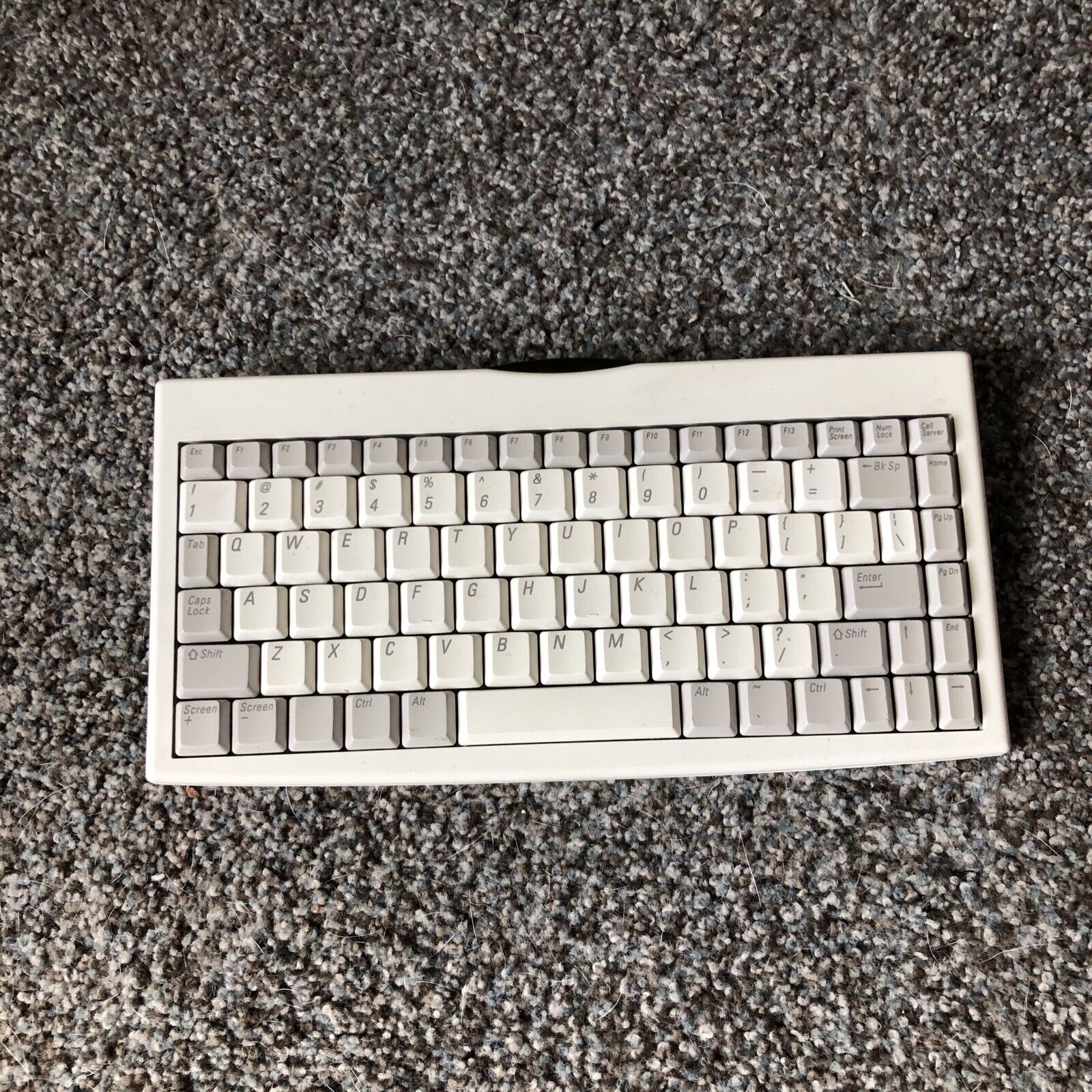 Vintage Portable Tan Keyboard 11.5\