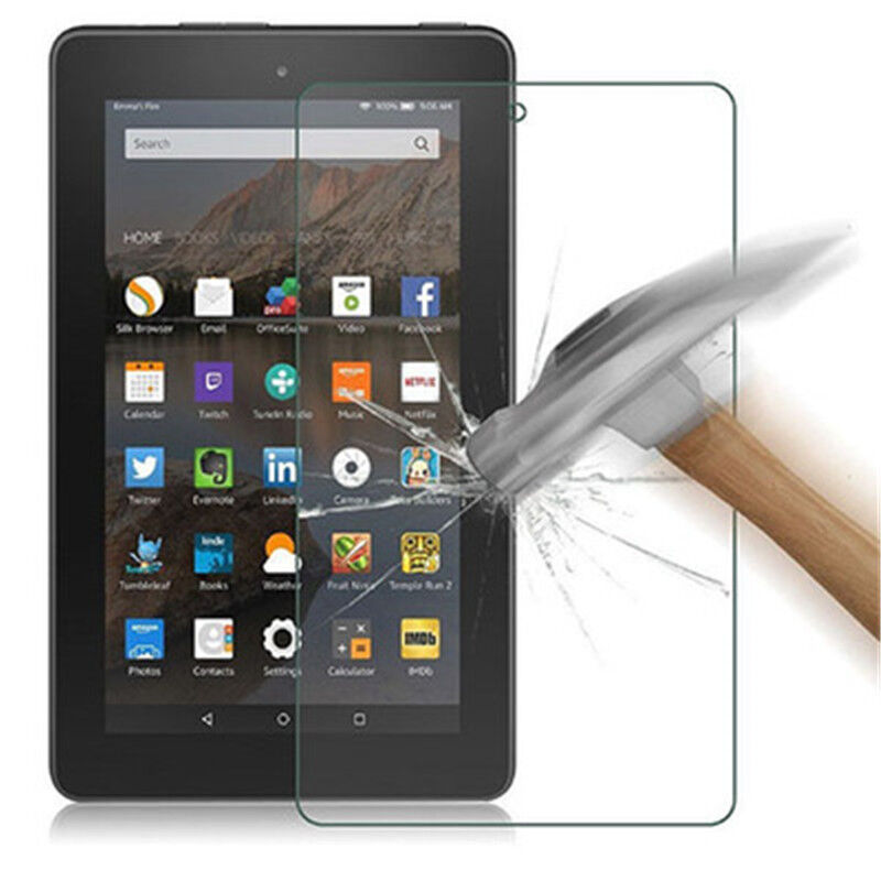 Premium Tempered Glass Screen Protector All-new Amazon Kindle Fire HD8,HD10,HD7