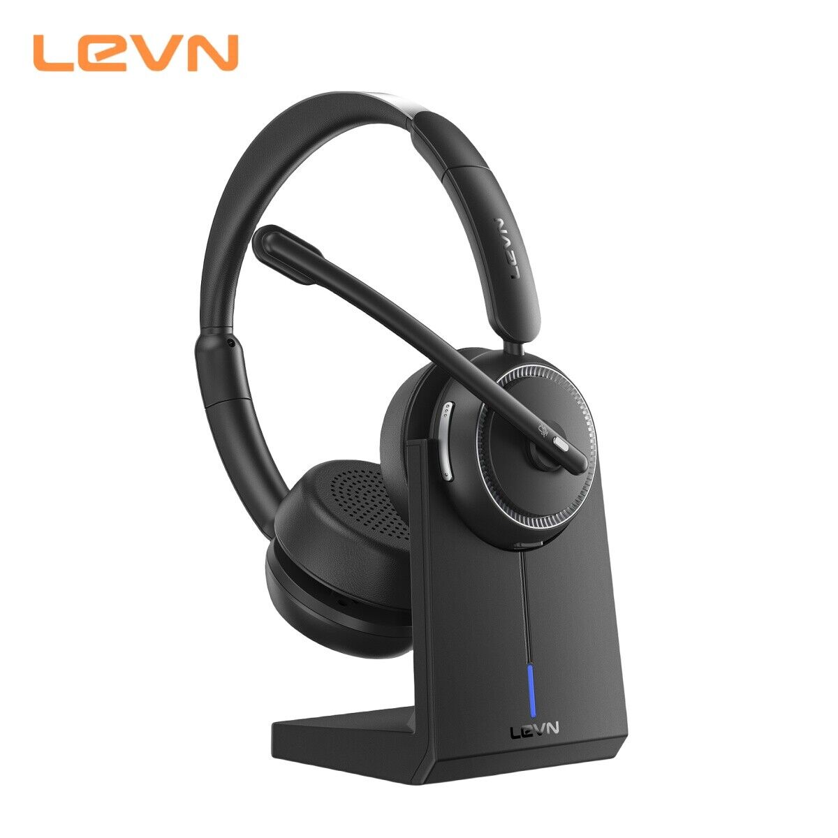 LEVN Bluetooth Headset Wireless Headset With Mic Noise Canceling For Remote Work