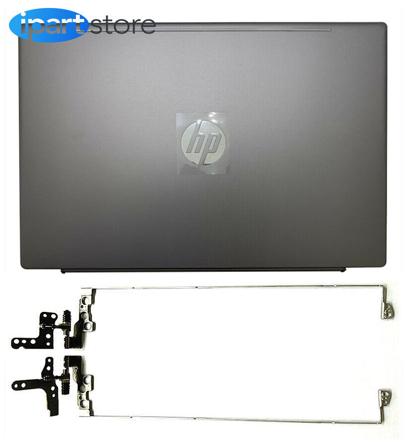 New For HP 15-CS 15-CW 15in Laptop Top Lid LCD Back Cover Grey W/ Screen Hinges