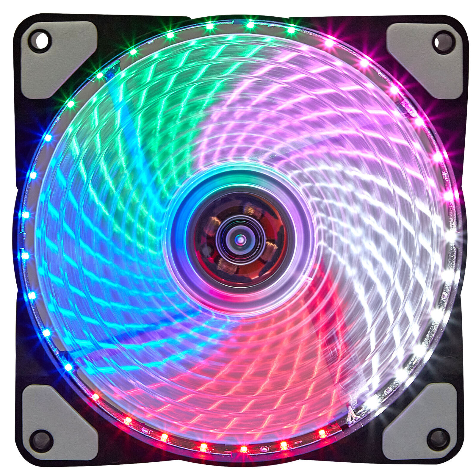 1-4 pcs 120MM PC Case Cooling Fan Blue/Red/Green LED Gaming Computer 4-Pin/3-Pin