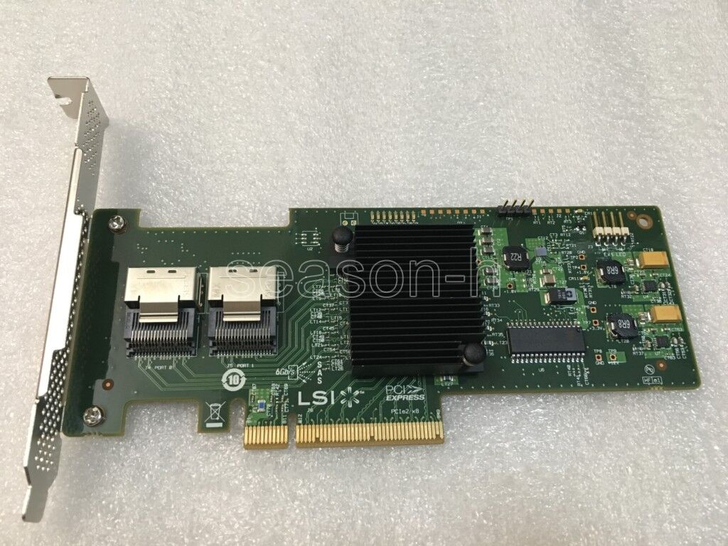 LSI SAS 9210-8i 8-port 6Gb/s PCIe HBA  RAID SATA Controller card=M1015 9211-8I
