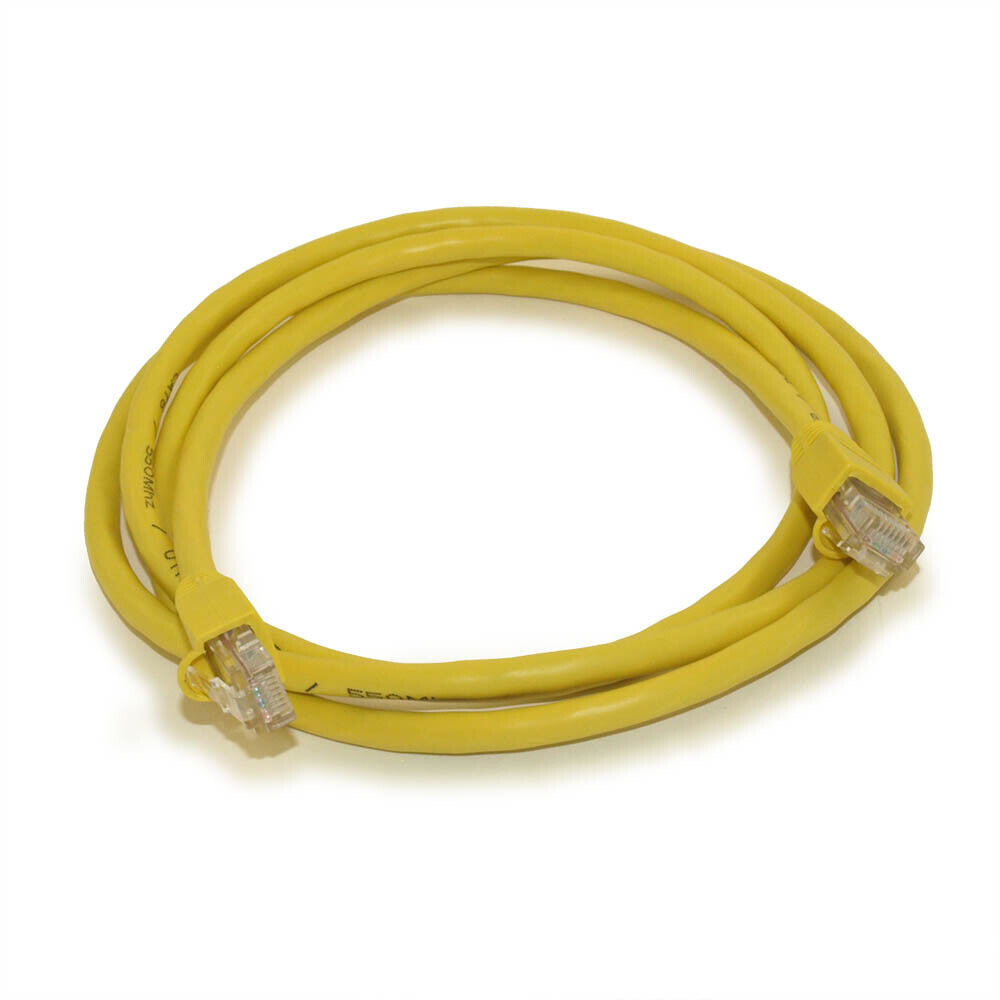 5ft Cat6 Ethernet RJ45 Patch Cable  Stranded  Snagless Booted  YELLOW