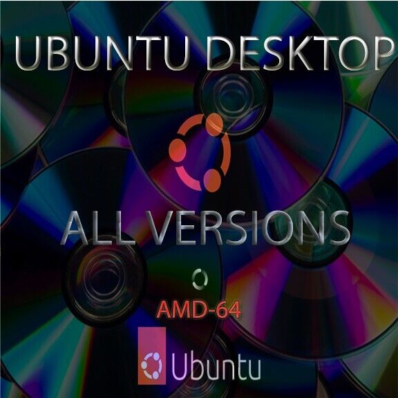 Ubuntu Desktop DVD Installer ALL VERSIONS 30 DVD AMD64 USA SAME DAY